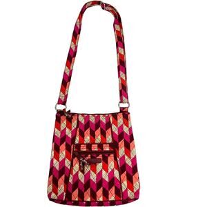 Vera Bradley Crossbody Hipster Purse RFID Gerogia Bohemian Chevron